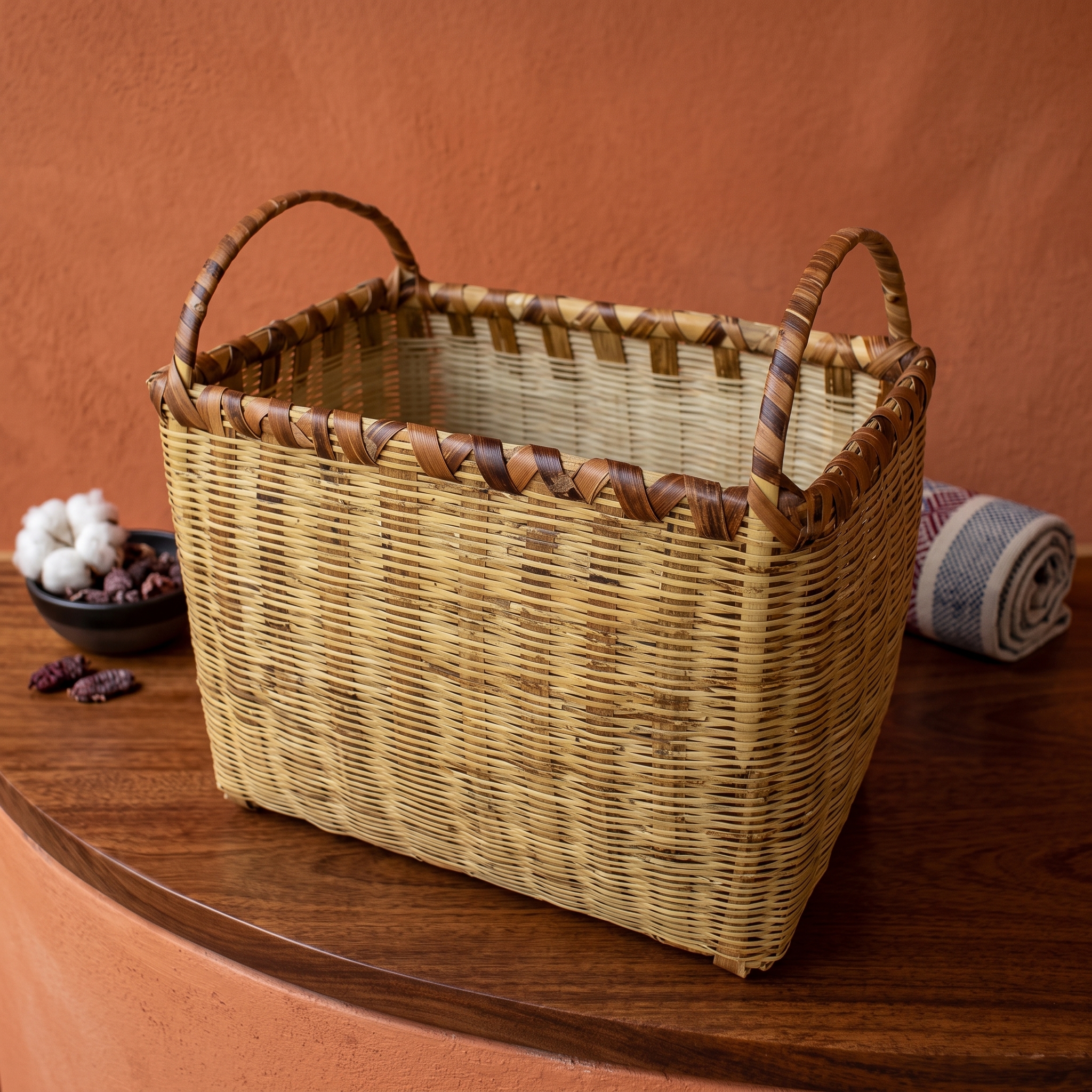 Cajonera Especiero de Mesa en Carrizo para Cocina