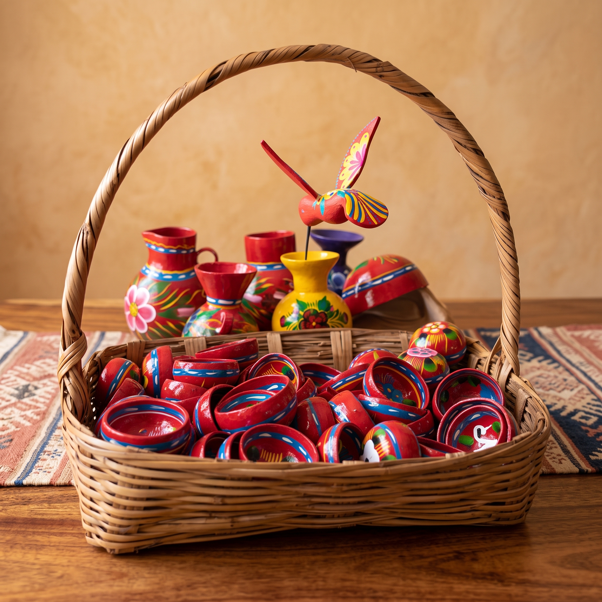 Juegos de Jícaras Mezcaleras con Rodete de Fibra